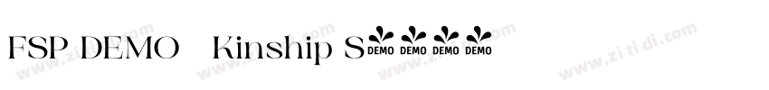 FSP DEMO   Kinship S字体转换